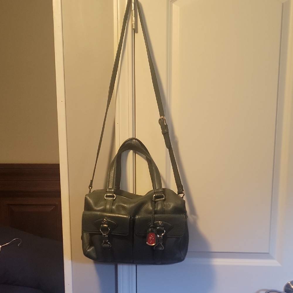 Cole Haan Green Leather Shoulder Bag
